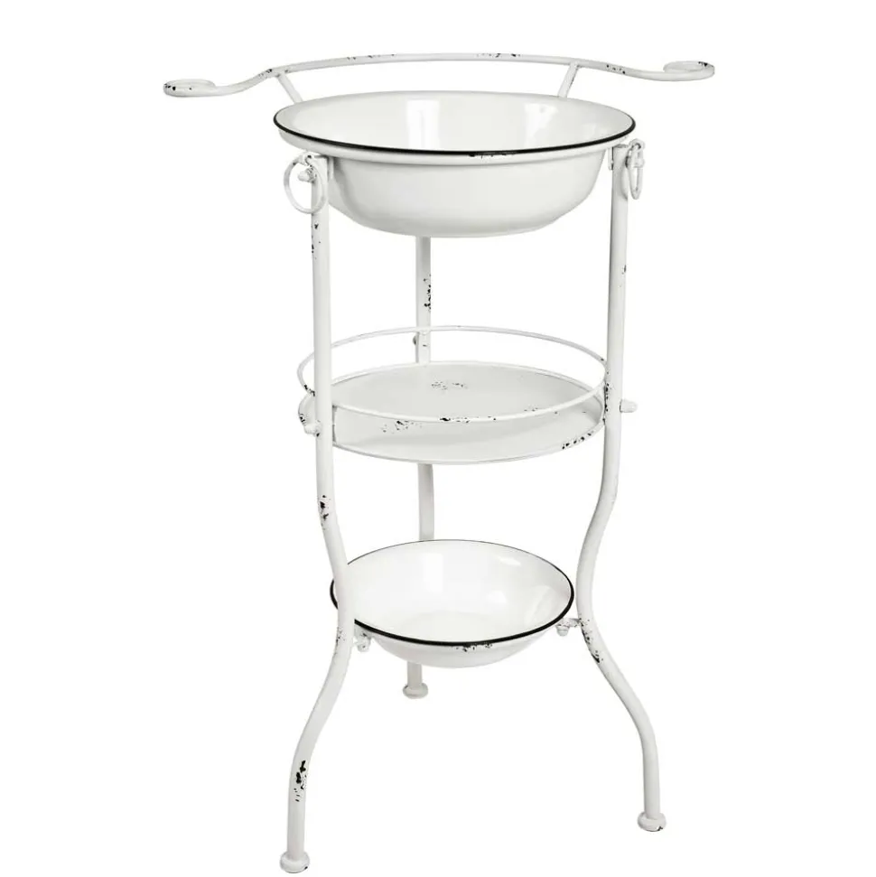 Deko Waschplatz Montes in Weiß antik