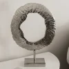 Deko-Objekt aus Metall in Silber - Marus