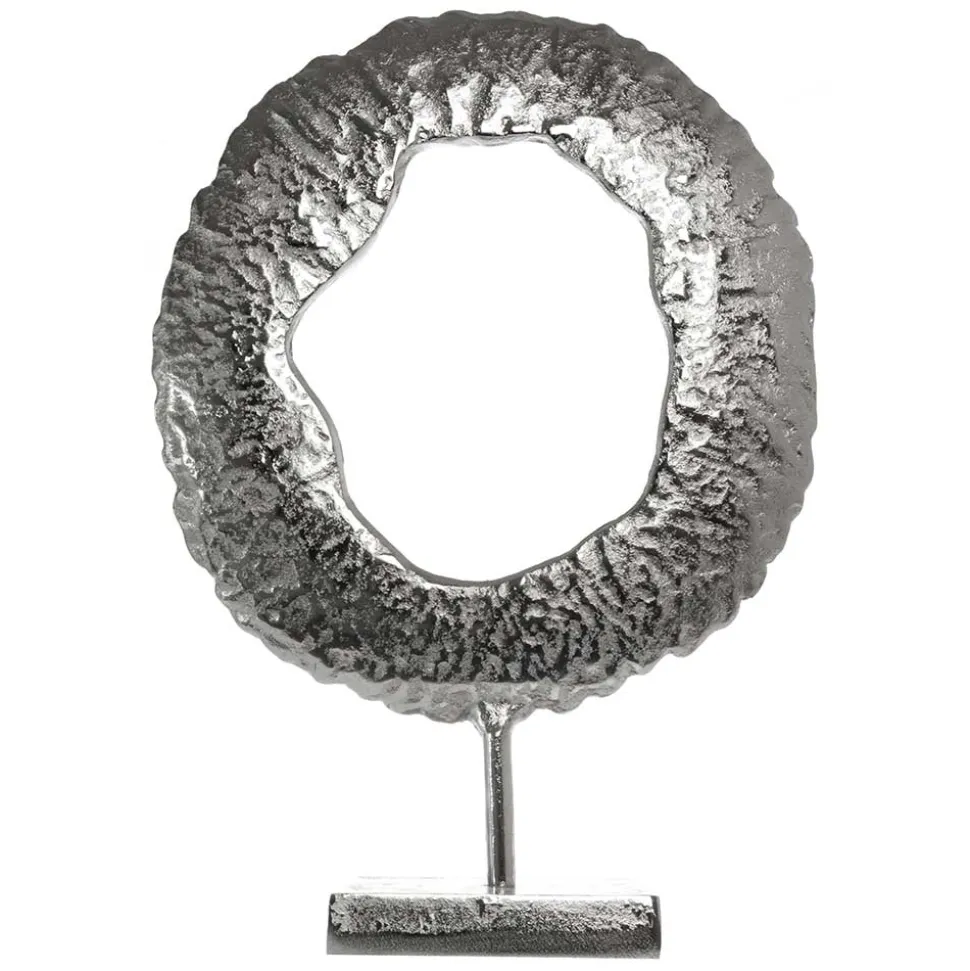 Deko-Objekt aus Metall in Silber - Marus