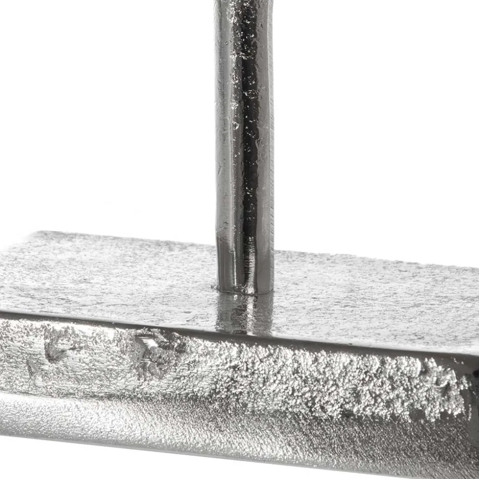 Deko-Objekt aus Metall in Silber - Marus