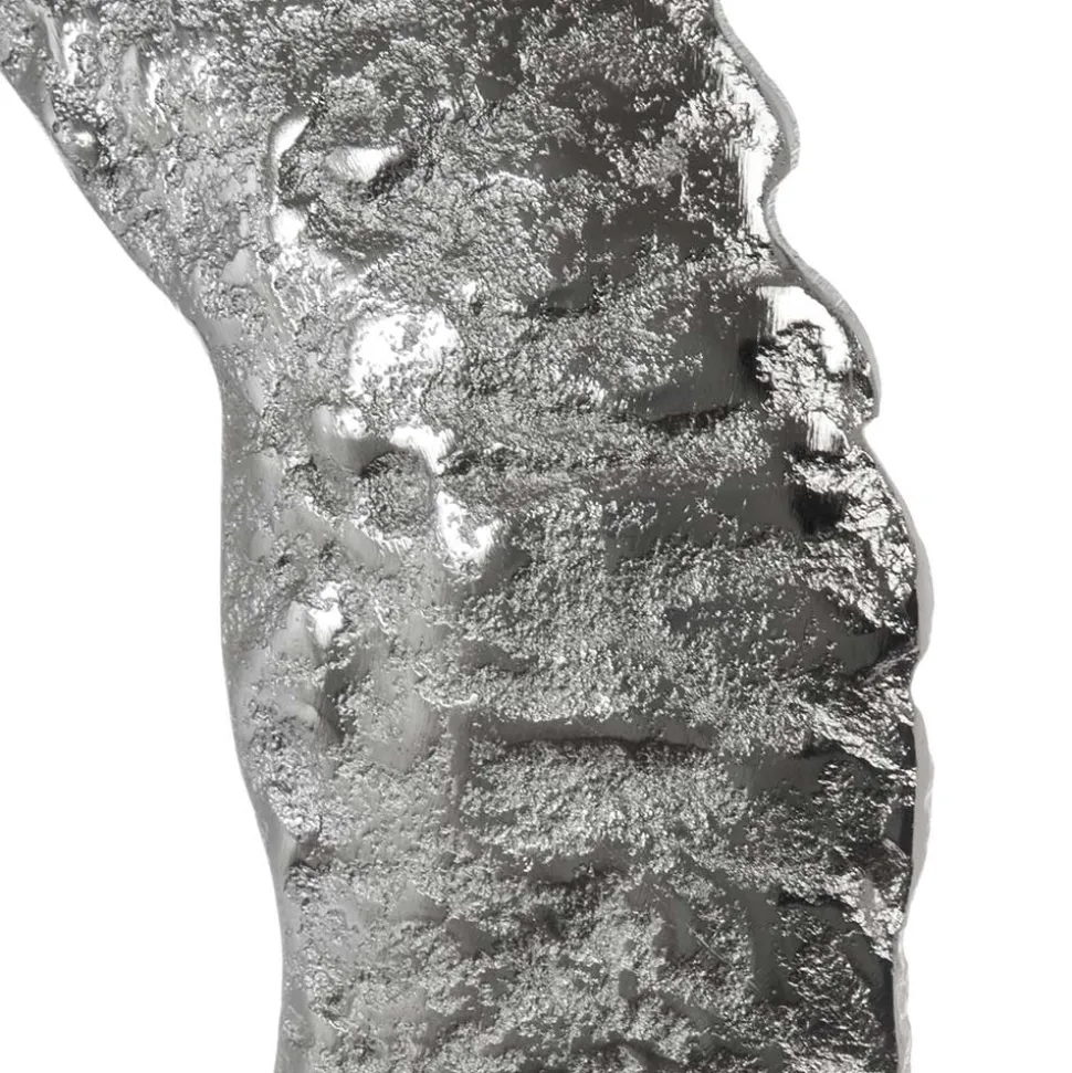 Deko-Objekt aus Metall in Silber - Marus