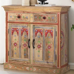 Dekorative Kommode mit bunten Ornament Mustern - Jalisa