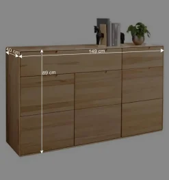 Design Anrichte aus Massivholz Kernbuche - Estville