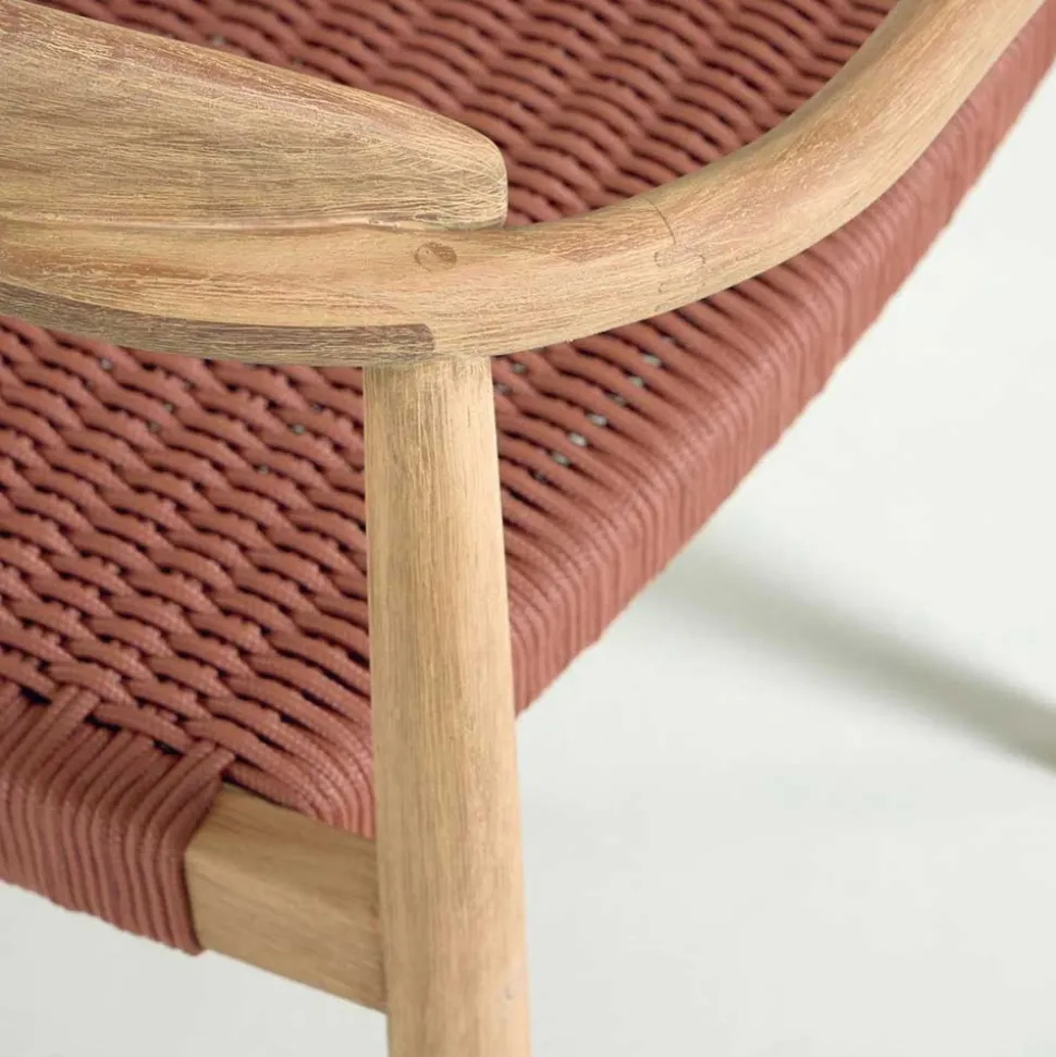 Design Armlehnenstühle mit Geflechtsitz - Renero (4er Set)