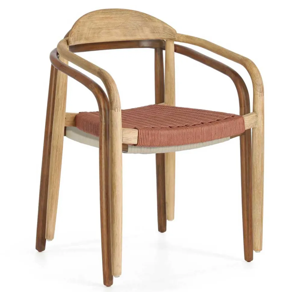 Design Armlehnenstühle mit Geflechtsitz - Renero (4er Set)