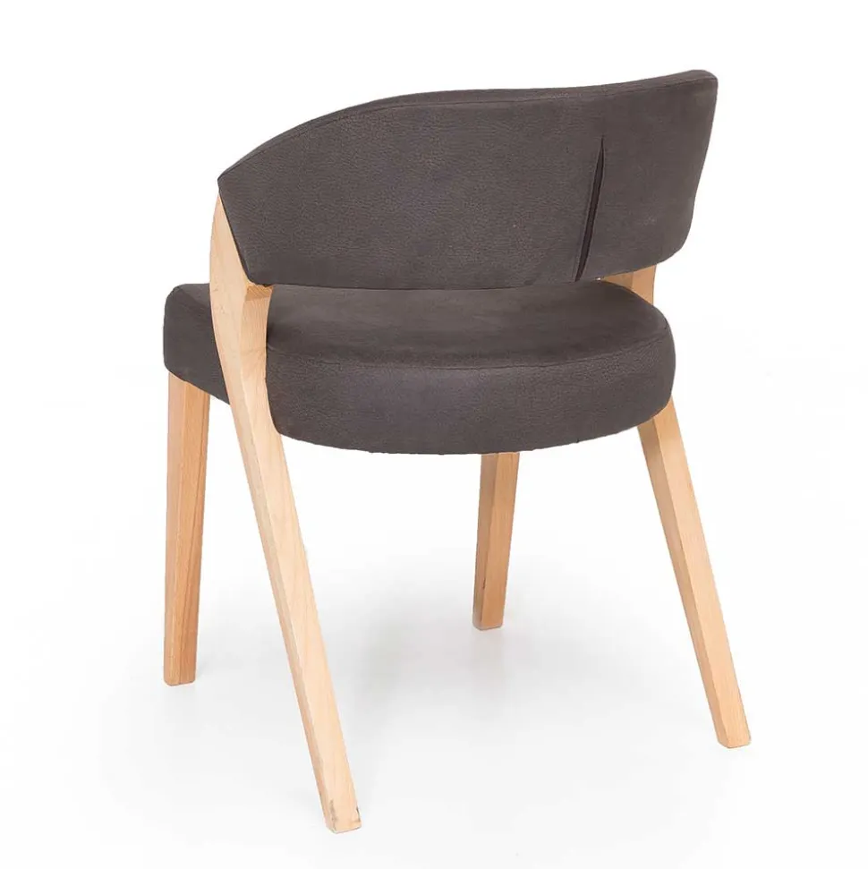 Design Armlehnenstuhl in Dunkelbraun - Croatia