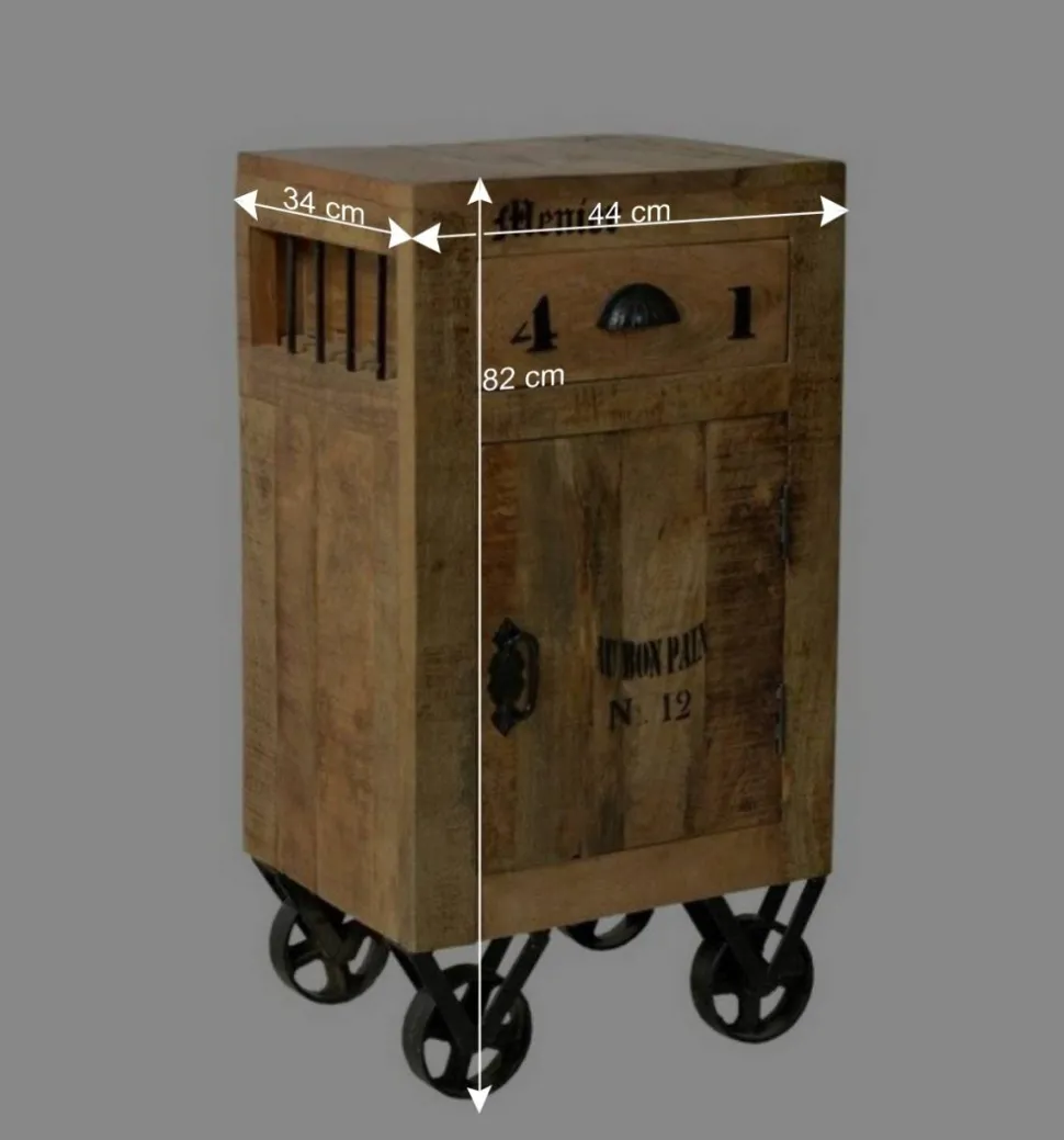 Design Badmöbel aus Massivholz - Indri (vierteilig)