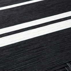 Design Bank in Schwarz mit Weiß - Giuseppa