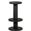 Design Barhocker aus schwarzem Massivholz - Vionna