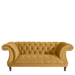 Design Barocksofa in Gelb Samtvelours - Alisho