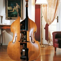 Design Barschrank Kontrabass Coloniada aus Holz