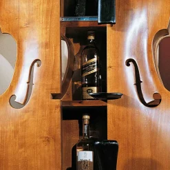 Design Barschrank Kontrabass Coloniada aus Holz