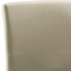 Design Barstuhl in Taupe & Edelstahl - Forcelan