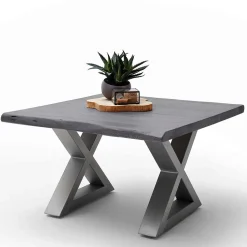 Design Baumkanten-Couchtisch in Grau - Siestago