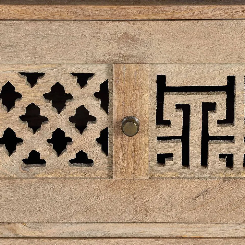 Design Bücherregal aus Mangobaum Massivholz - Valuta