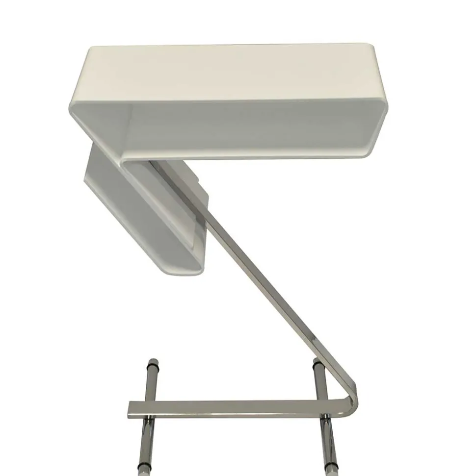 Design Beistelltisch aus Acryl in Weiß - Johnny