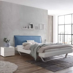 Design Bettanlage in Weiß & Blau - Thony (dreiteilig)