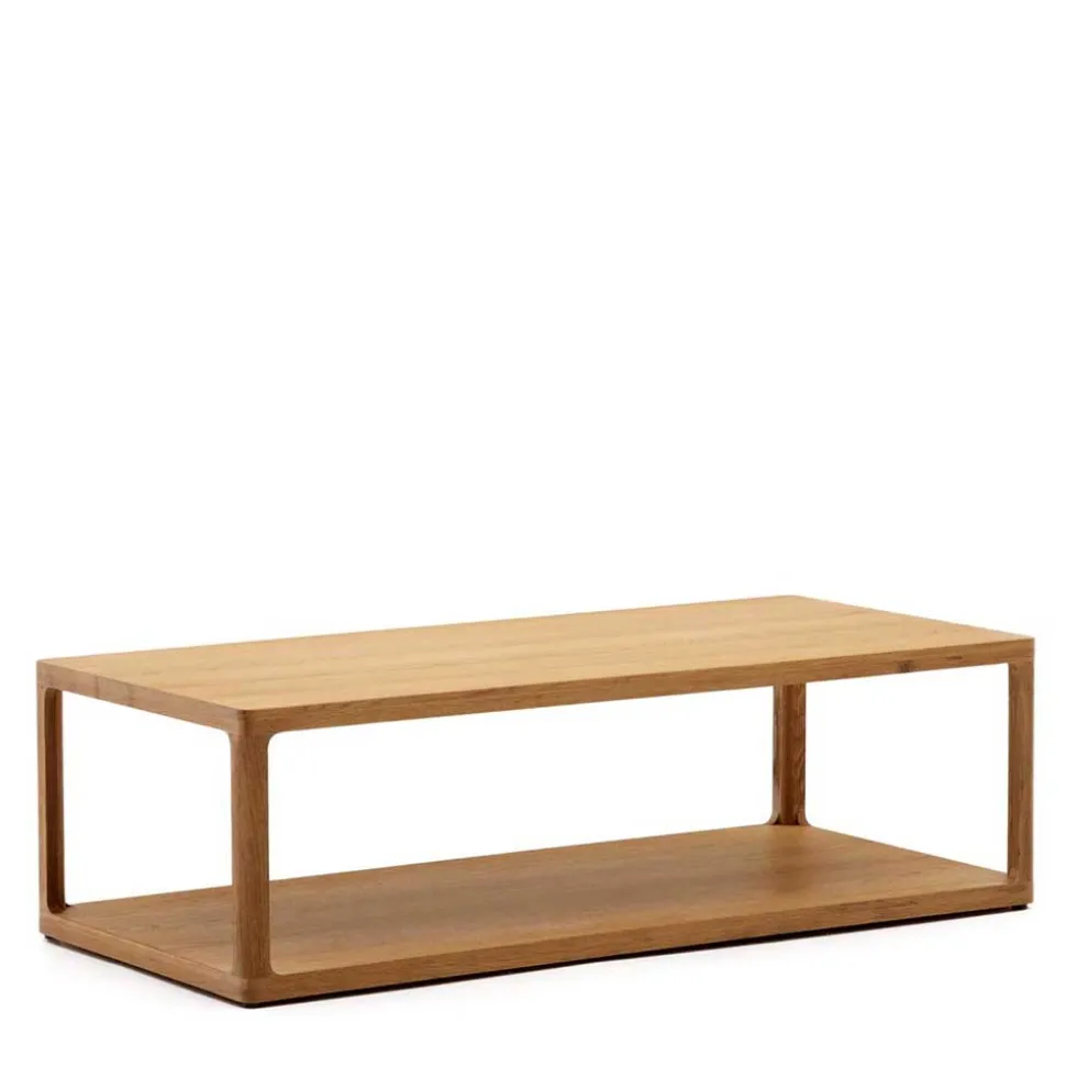 Design Couchtisch in Eiche teilmassiv - Mercana