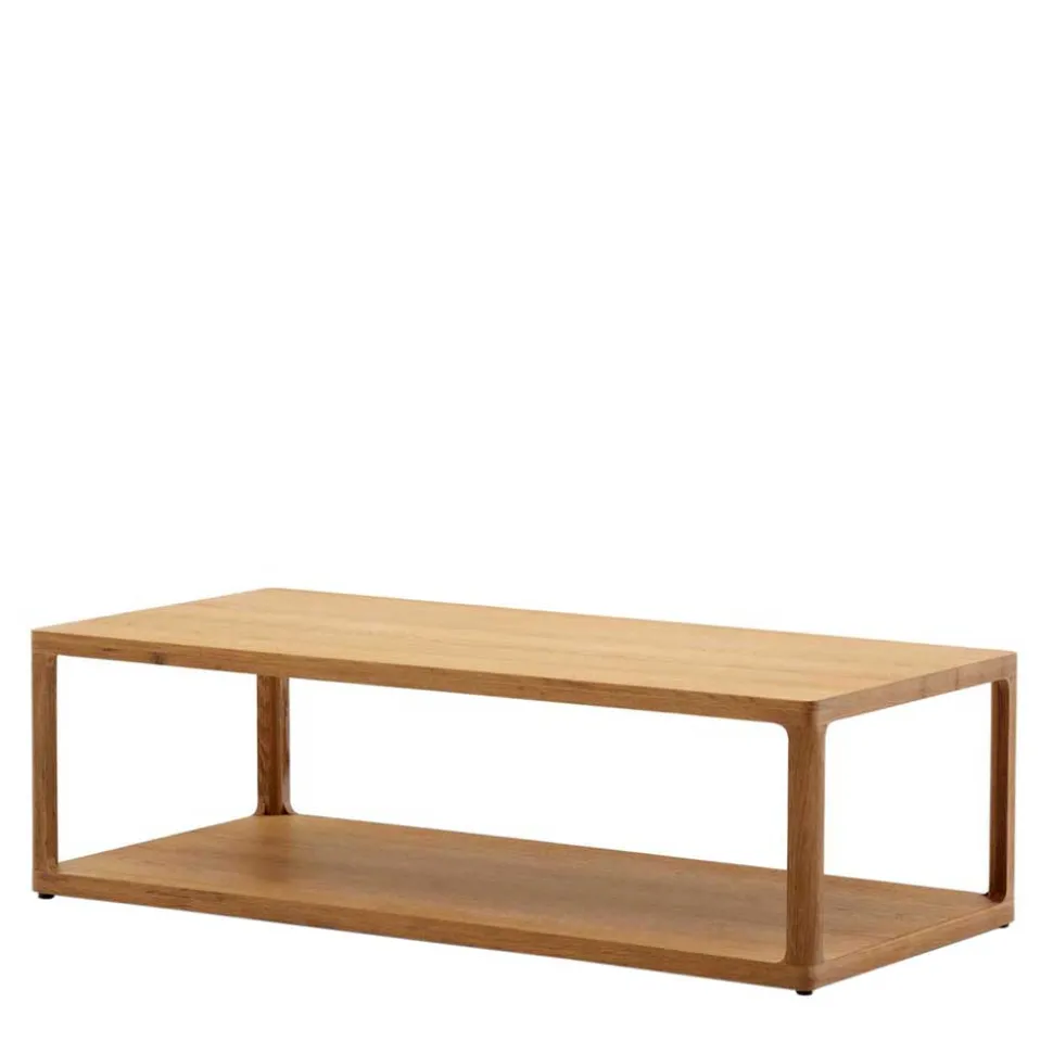 Design Couchtisch in Eiche teilmassiv - Mercana