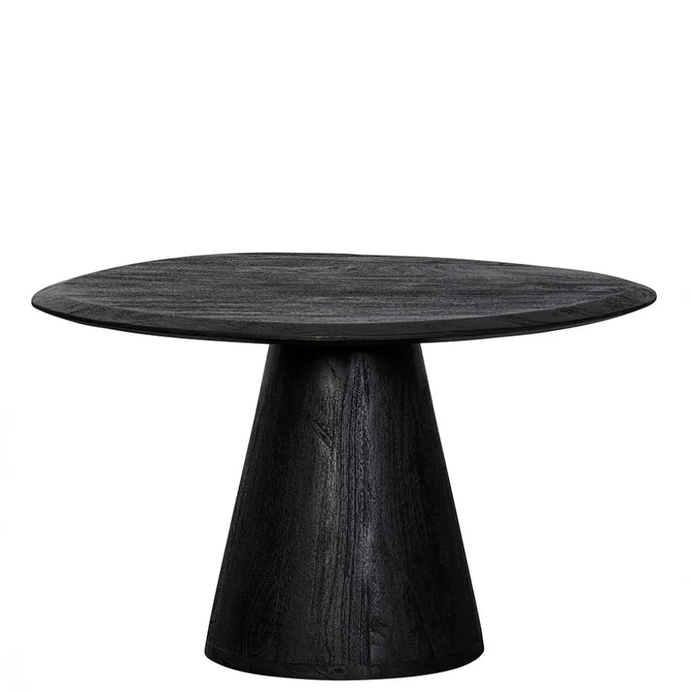 Design Couchtisch in Schwarz Massivholz - Standing