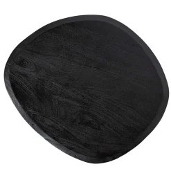 Design Couchtisch in Schwarz Massivholz - Standing