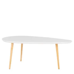 Design Couchtisch in Weiß & Natur - Standos