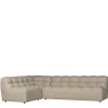 Design Ecksofa ohne Armlehnen in Beige - Madrilena