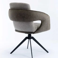 Design Esszimmer Drehstuhl mit Armlehnen - Bailon (2er Set)