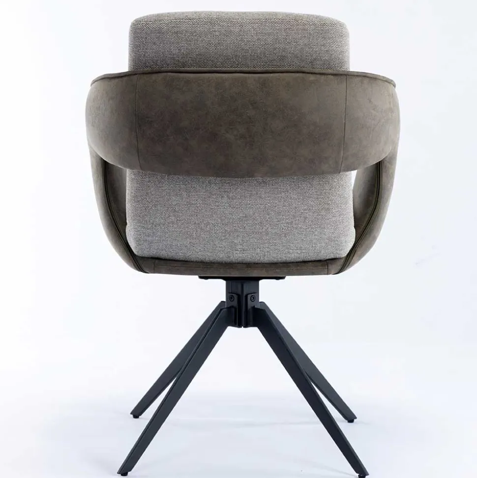 Design Esszimmer Drehstuhl mit Armlehnen - Bailon (2er Set)