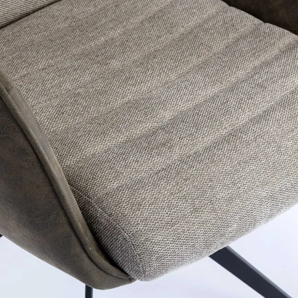 Design Esszimmer Drehstuhl mit Armlehnen - Bailon (2er Set)
