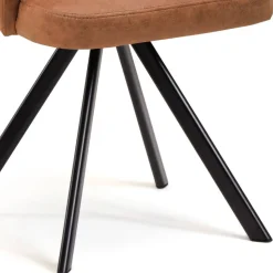 Design Esszimmersessel in Cognac Braun - Oseidon