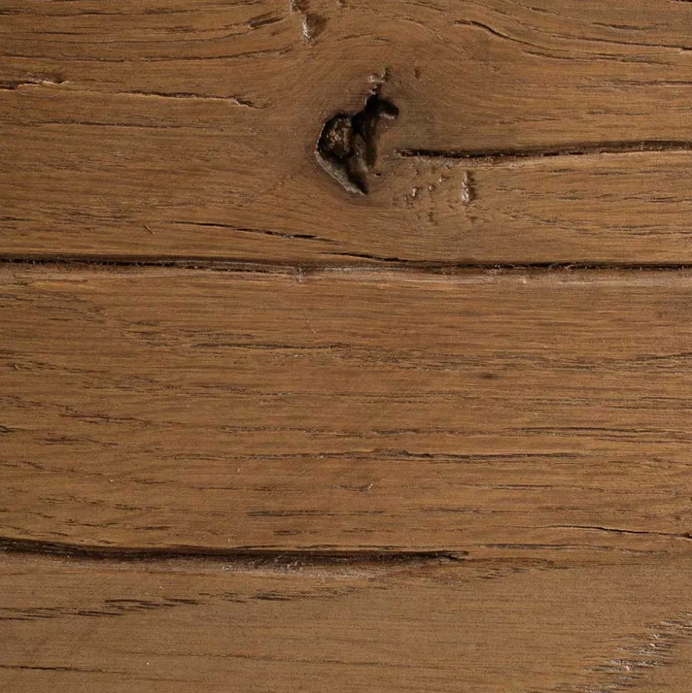 Design Esszimmertisch mit Holz Eiche dunkel Venditora & Edelstahl