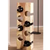 Design Flaschenregal aus Mangobaum Massivholz - Yucata