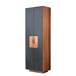 Design Garderobenschrank in Anthrazit Glas - Mandrey