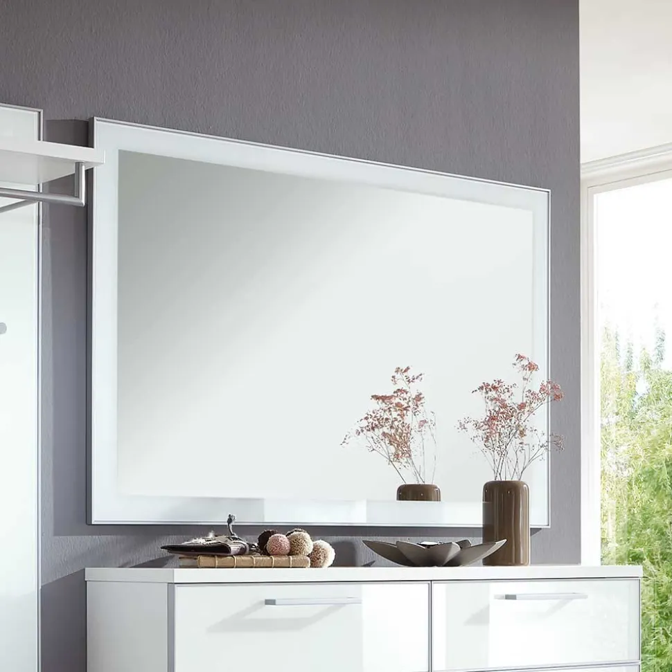 Design Garderobenspiegel Zoricano in Weiß