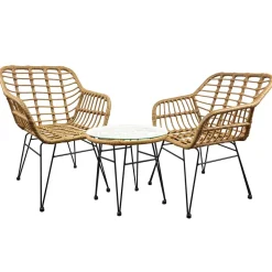 Design Garten Sitzgruppe für Zwei - Kolage (dreiteilig)