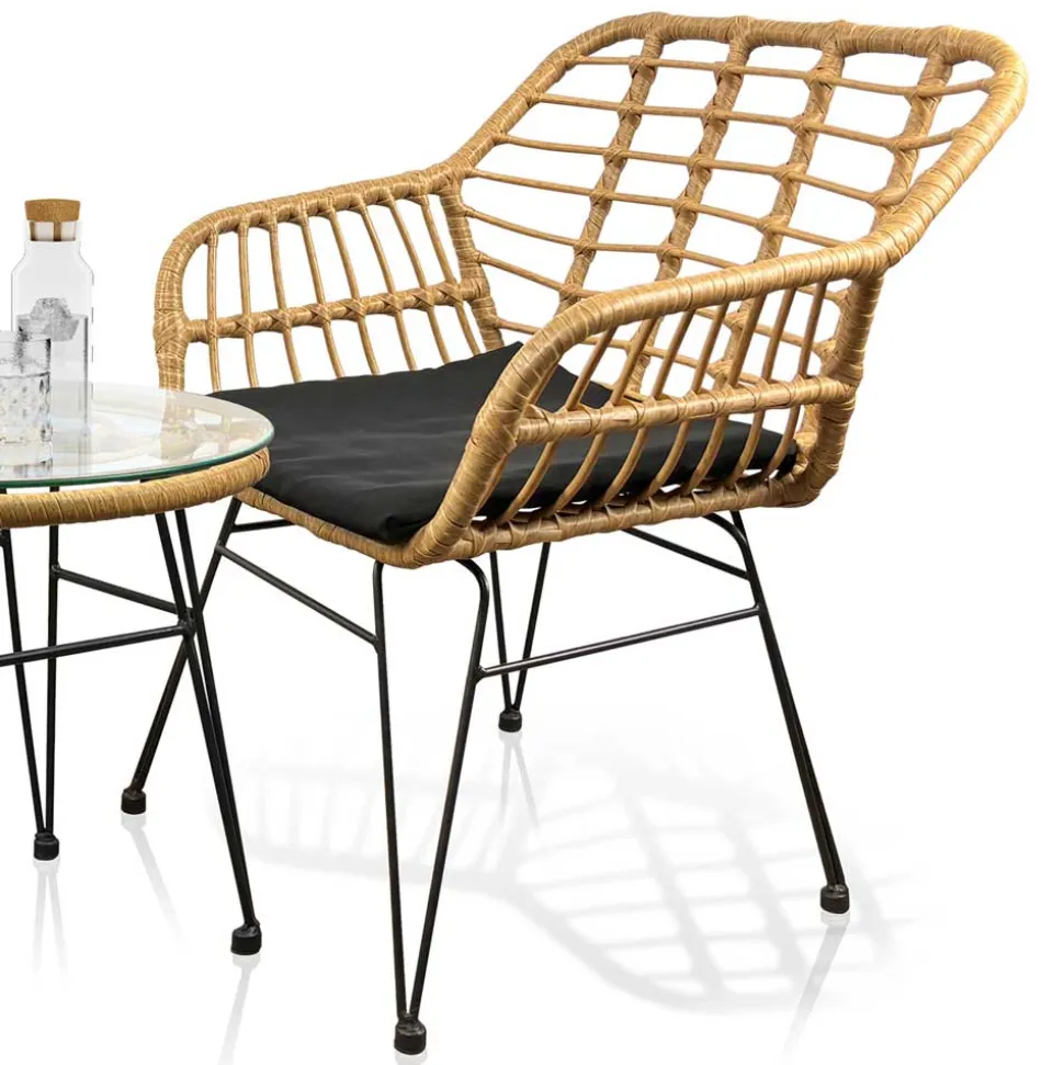 Design Garten Sitzgruppe für Zwei - Kolage (dreiteilig)