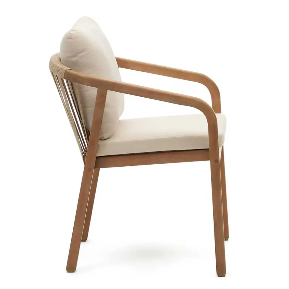 Design Gartenstühle mit Armlehnen - Faneto (4er Set)