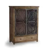 Design Highboard mit Glas Metalltüren - Everton