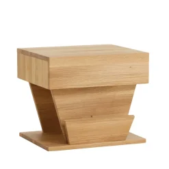 Design Holz Nachttisch Zavatraos mit Zeitungsständer