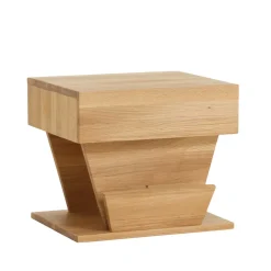 Design Holz Nachttisch Zavatraos mit Zeitungsständer