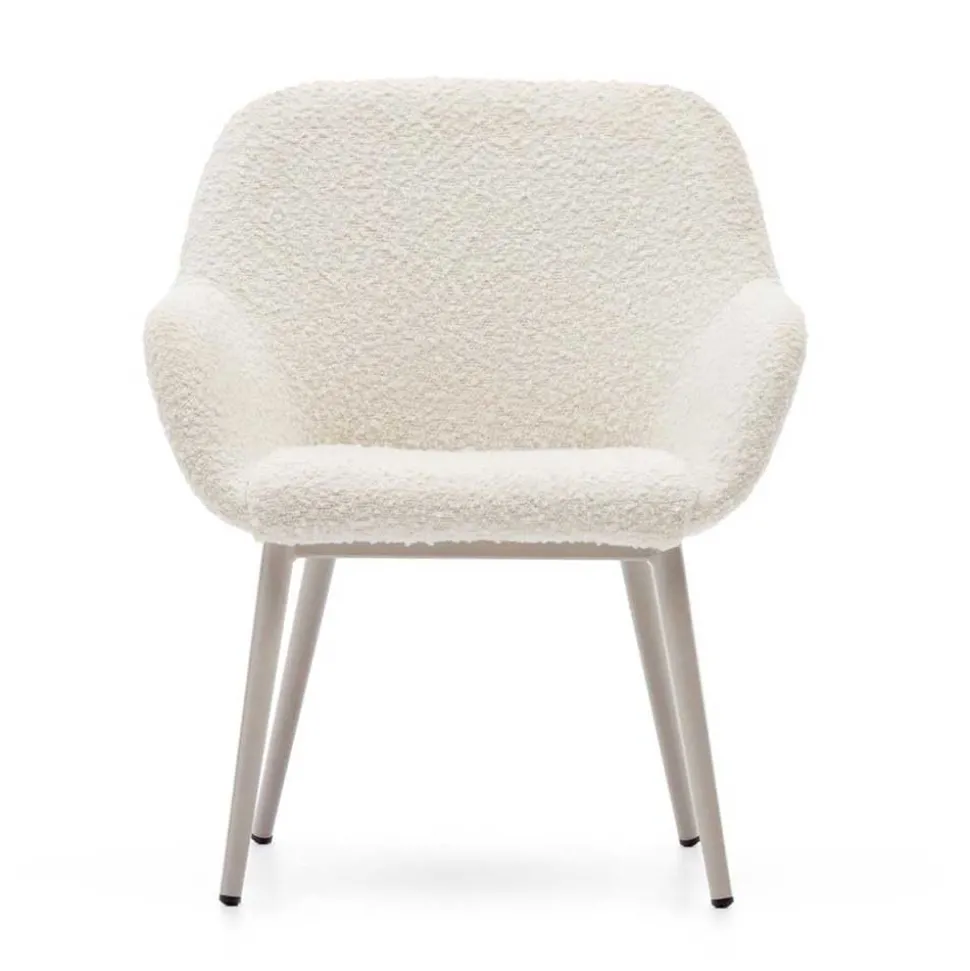 Design Kinderstühle in Weiß Boucle - Betty (2er Set)