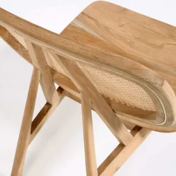 Design Loungestuhl aus Rattan & Teak - Plataya