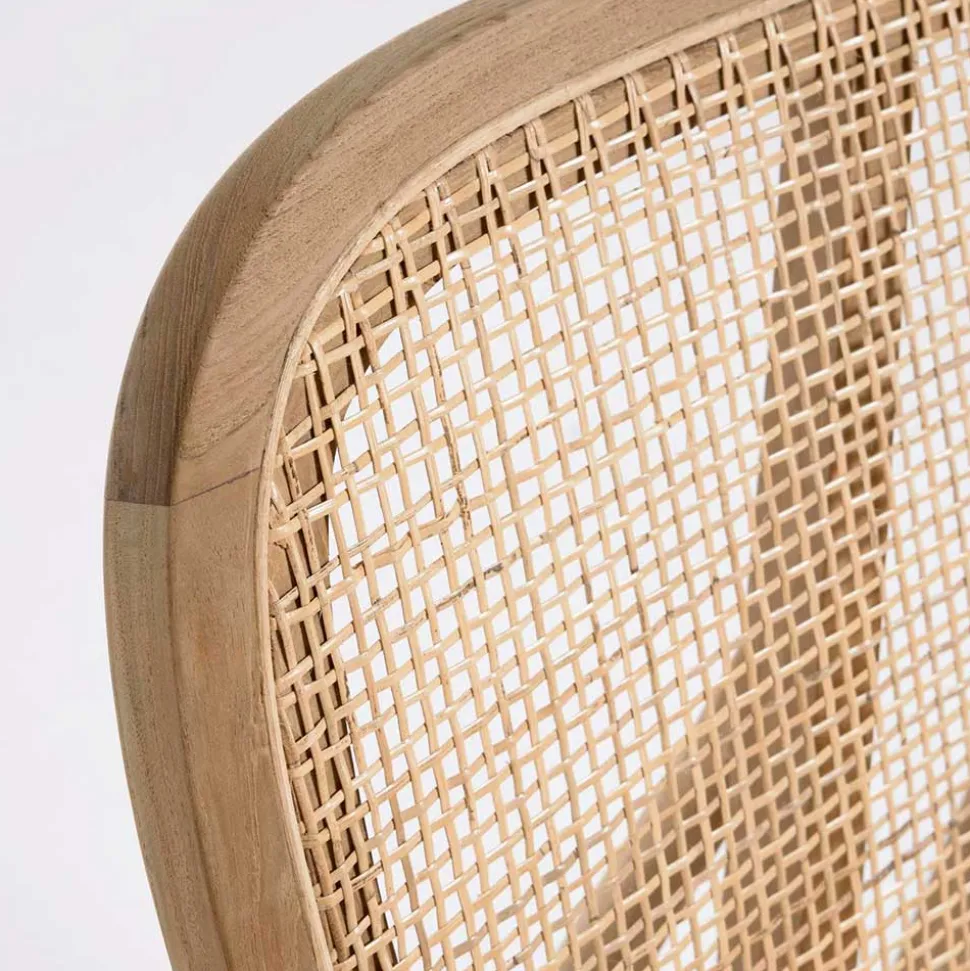 Design Loungestuhl aus Rattan & Teak - Plataya