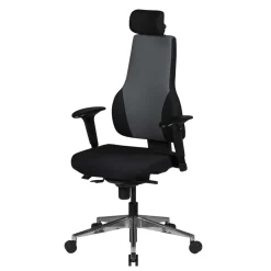 Design Office Schreibtischstuhl in Schwarz & Grau - Tyrone