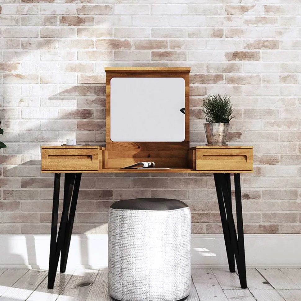 Design Schminktisch mit Spiegel klappbar - Mandirov