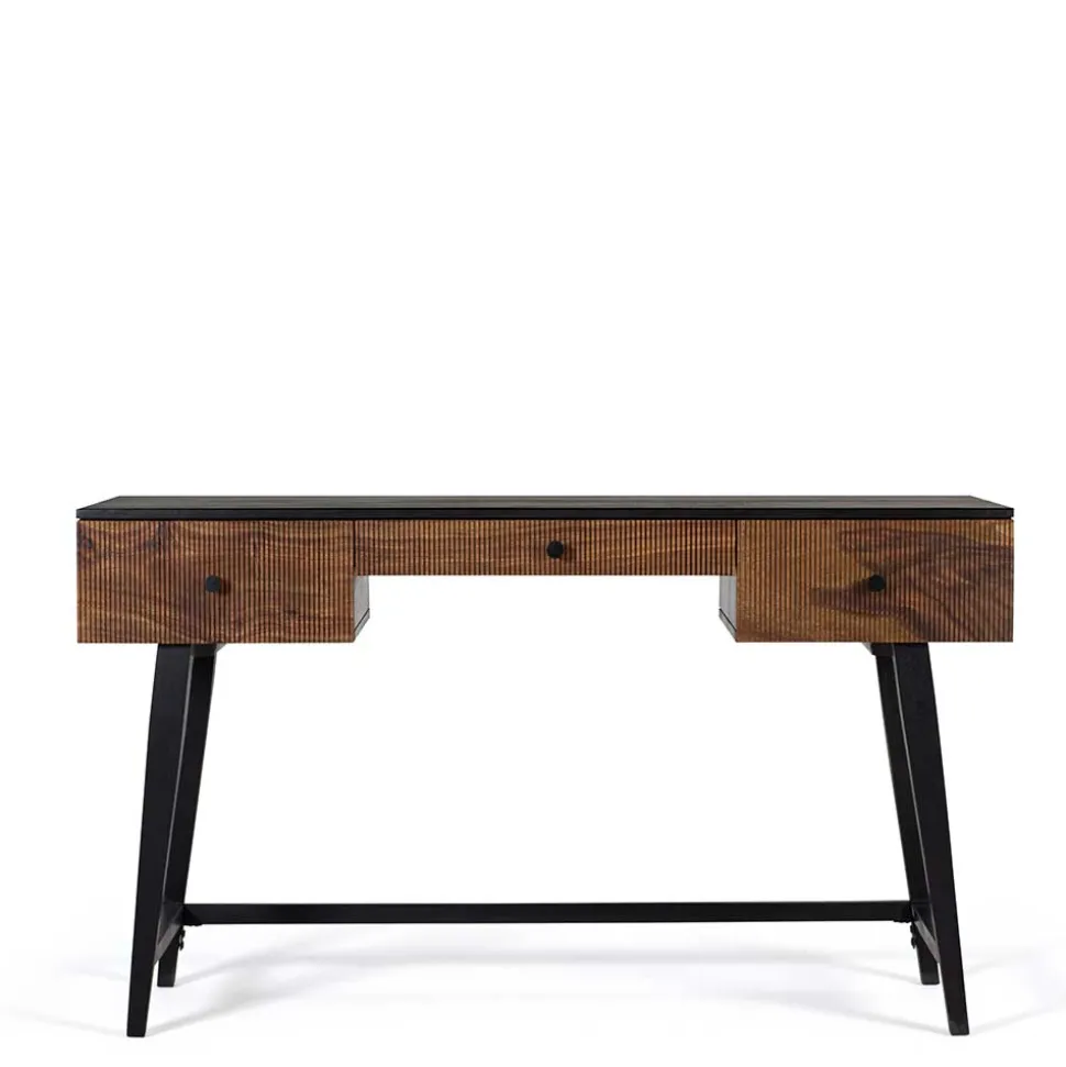 Design Schreibtisch aus Mangoholz und Palisander - Ondarroa