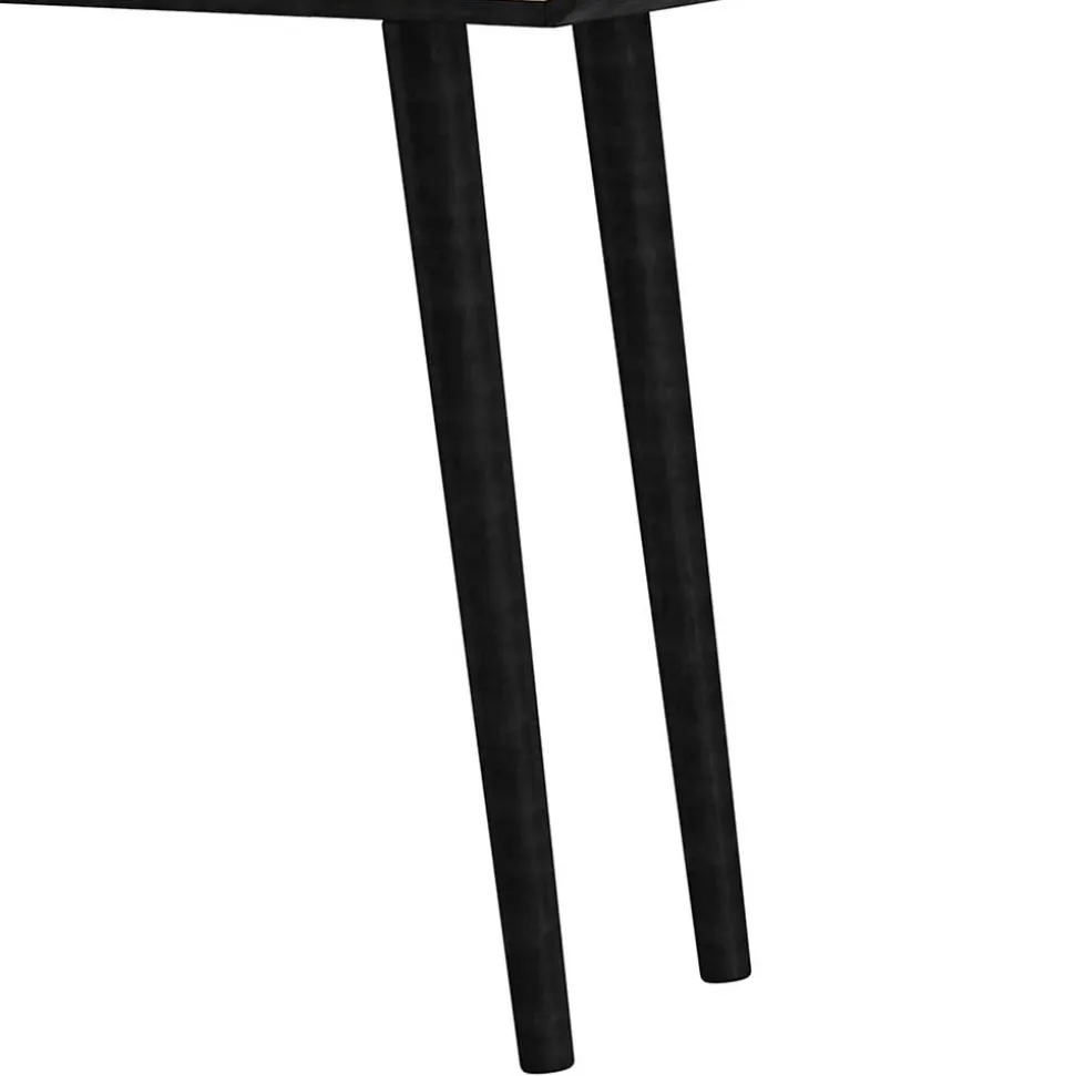 Design Schreibtisch in Schwarz mit Eiche - Diadani