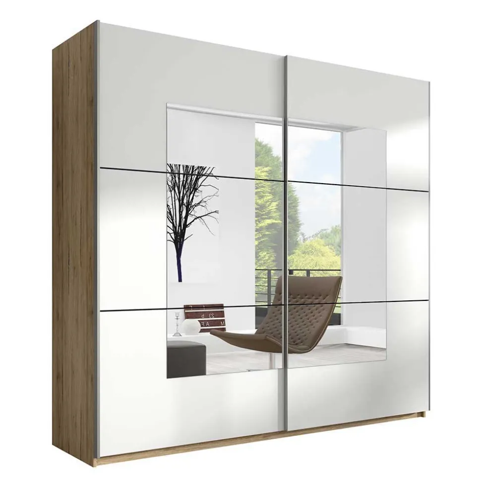 Design Schwebetürenschrank mit Spiegel - Anglivia