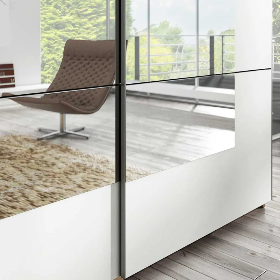 Design Schwebetürenschrank mit Spiegel - Anglivia